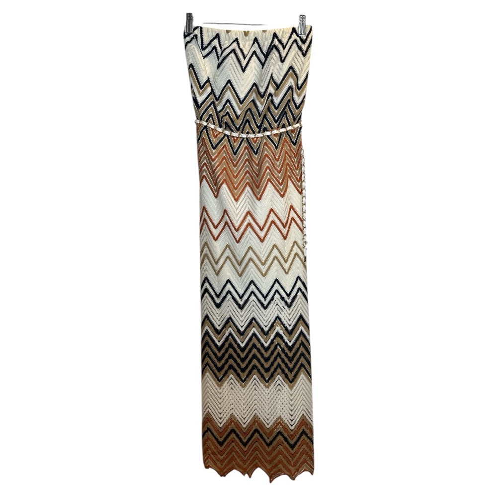 Mona B Chevron Print Maxi Sundress - Picture 6 of 9
